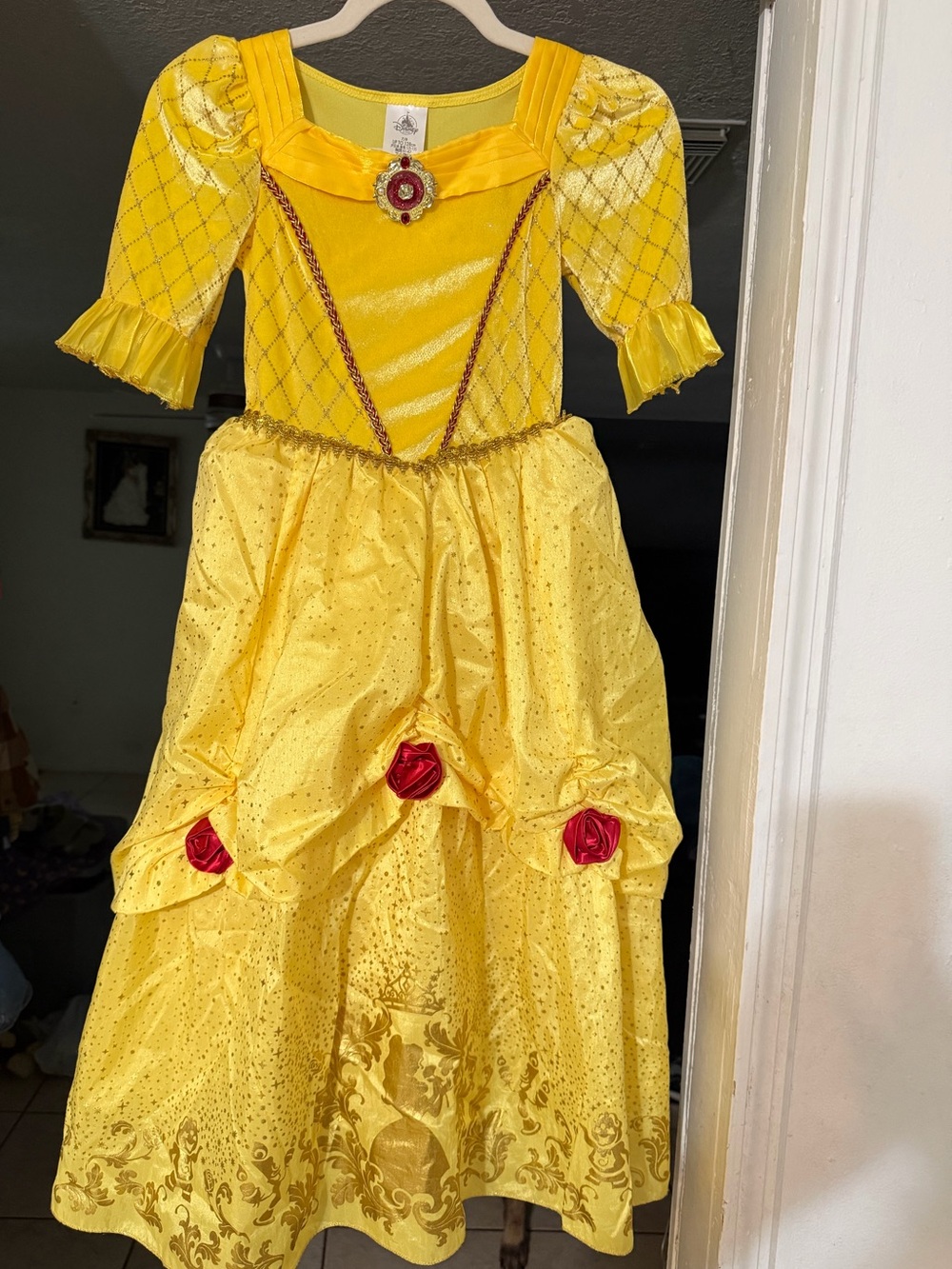 Disney Store Stunning Deluxe Belle Costume Dress – Size 7/8